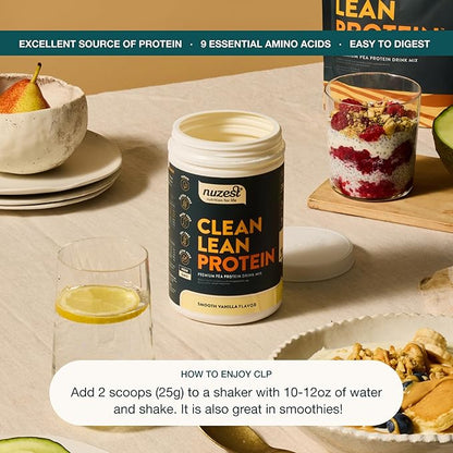 Nuzest - Pea Protein Powder - Clean Lean Protein, Premium Vegan Plant Based Protein Powder, Dairy