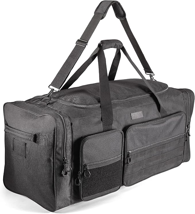Fitdom 130L 36" Heavy Duty Extra Large Sports Gym Equipment Travel Duffle Bag W/Adjustable Shoulder