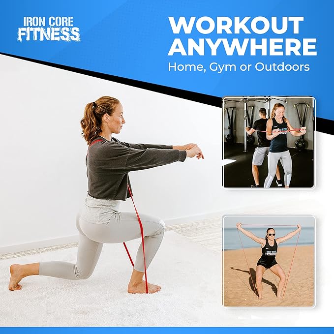 Pull Up Assistance Resistance Bands - Long Loop Power Bands for Men and Women - Strength Power