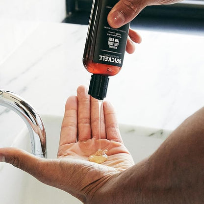 Brickell Men's Redefining Anti-Aging Face Wash For Men, Natural and Organic, Foaming Gel Face Wash