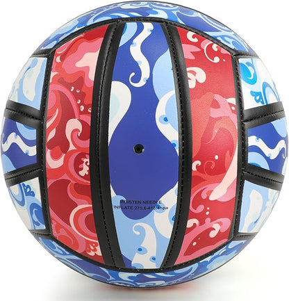 Beach/Water/Sand Volleyballs, Outdoor/Indoor Official Size, Soft Touch Volleyball for Beginners