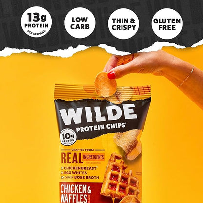 WILDE Protein Chips Variety Pack, High Protein Snacks for Adults, Keto Chips, Gluten Free, Low Carb