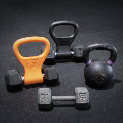 KETTLE GRYP Dumbbell to Kettlebell Grip Converter Handle Made in USA, Black