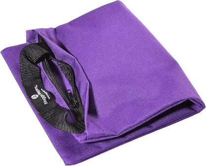 Hugger Mugger Unfilled 10lb Yoga Sandbag - Adds Weight to Your Poses, Zipper Cover, Sturdy Handle