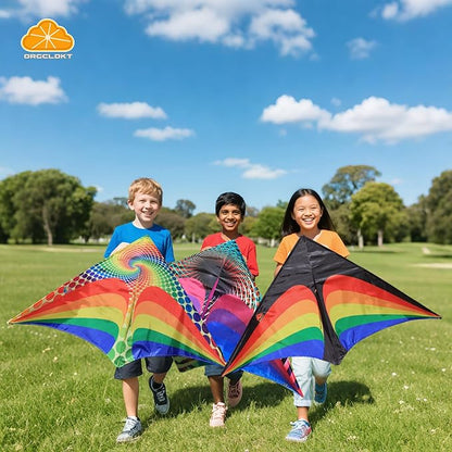 ORGCLDKT-Rainbow Cruiser Delta Kite, Kites for Kids Ages 8-12,4-8,Boys,Girls,Kites for