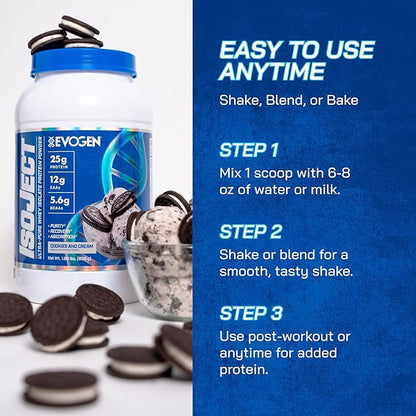 Evogen Isoject - Whey Protein Isolate | Ultra-Pure Whey Protein Powder with Ignitor Enzymes, BCAAs