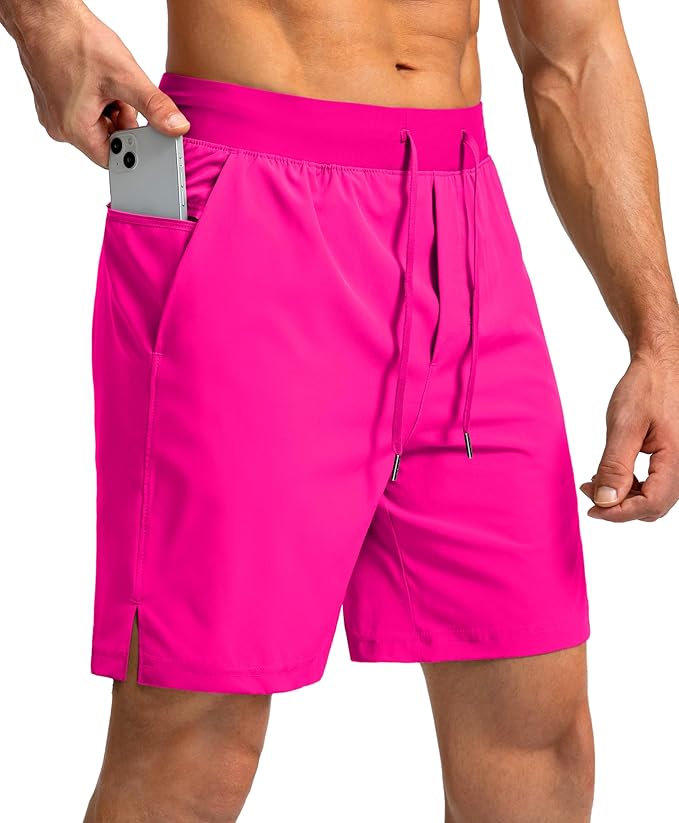 Men's Running Shorts with Zipper Pockets 9 Inch/ 7 Inch / 5 Inch Lightweight Quick Dry Gym Workout