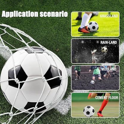 12-Pack Training Soccer Balls Size 5/4/3 with Pump – Bulk Deflated Balls for Teens and Adults