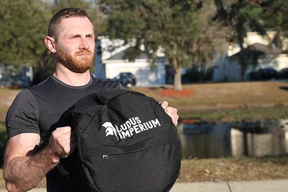 Round Fitness Sandbag 150/100/50 LB with Two Handles - Heavy Duty Workout Sandbags for Training