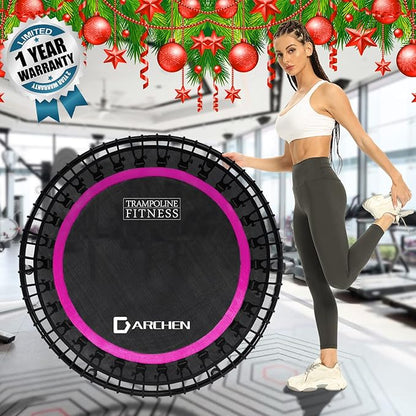 DARCHEN 450 lbs Mini Trampoline for Adults, Indoor Small Rebounder Exercise Trampoline for Workout
