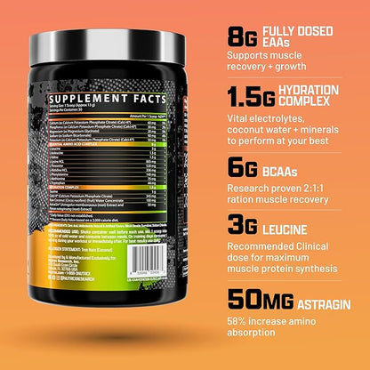 Nutrex Research EAA Hydration | EAAs + BCAA Powder | Muscle Recovery, Strength, Muscle Building