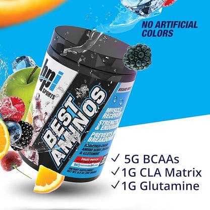 BPI Sports Best Aminos - BCAA Powder Post Workout & Glutamine Recovery Drink with Branched Chain