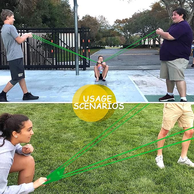 Water Balloon Launcher 2pc Slingshot for Adults 500 Yard Long Range T Shirt Launcher Party Game