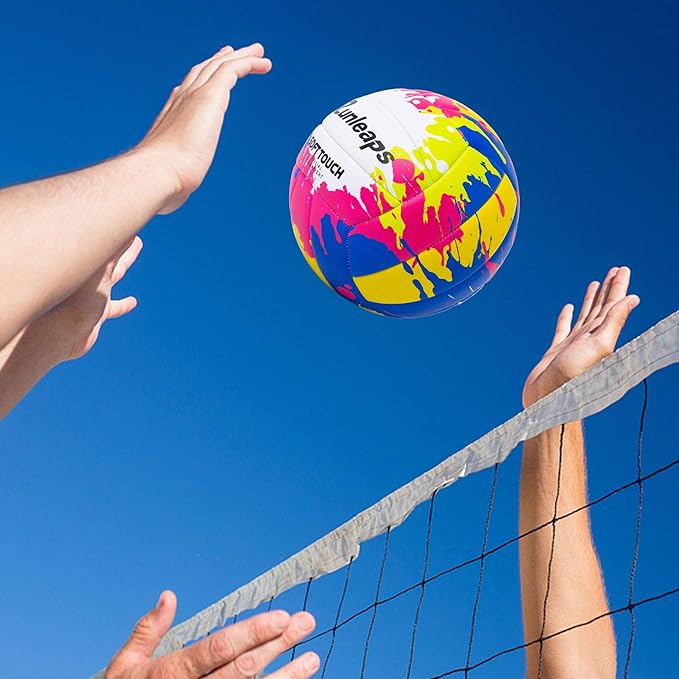 Beach Volleyball Official Size 5 Soft Waterproof Volleyball Sand Sports PU Ball for Indoor