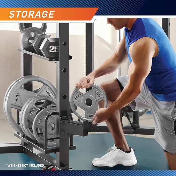 Marcy Strength Training Home Gym Cage with Pulley System for Weightlifting, Bodybuilding, Full Body