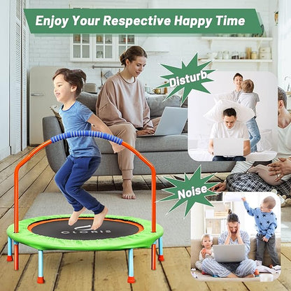 CLORIS 38in/48in Folding Trampoline - Max Load 220lbs / 450lbs Trampoline Rebounder Trampoline for
