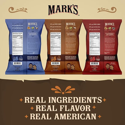 MARK’S Kettle Cooked Avocado Oil Potato Chips, Variety Pack – Seed Oil & GMO Free | 3-Flavor