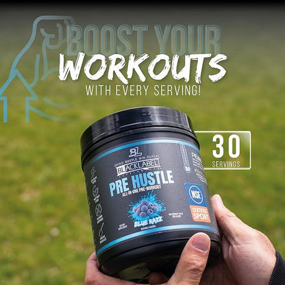 BLACKLABEL Supplements PRE Hustle V3 Pre-Workout Powder ??NSF Certified for Sport ??Energy