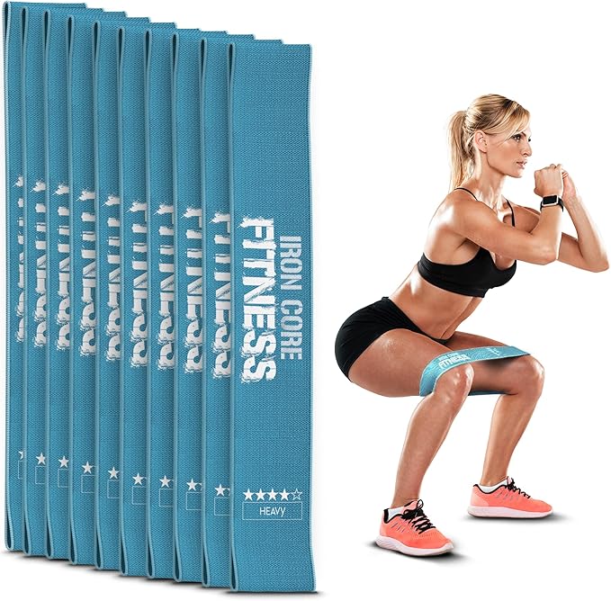 Fabric Mini Resistance Bands Sets for Trainers, Bootcamp, Gym for Men and Women in Fun Colors