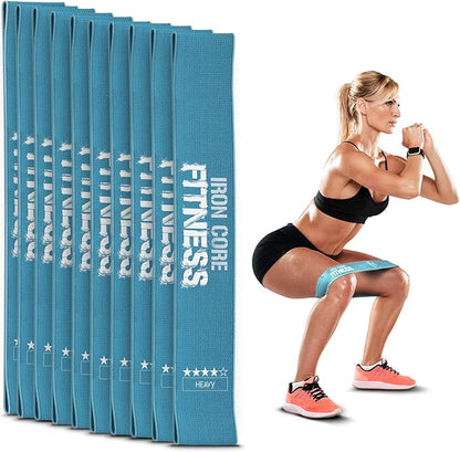 Fabric Mini Resistance Bands Sets for Trainers, Bootcamp, Gym for Men and Women in Fun Colors