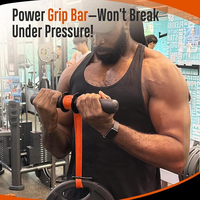 FitBeast Forearm Strengthener & Forearm Exerciser, Wrist Roller with Thicker Handle, Forearm