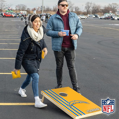NFL 2' x 3' Solid Wood Cornhole Set with Direct Print HD Team Graphics – Great Gift for Any