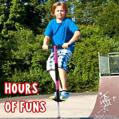 Leitee 2 Pack Pogo Stick for Kids Age 6 and Up, Suitable for 40-80 lbs, Soft Foam Jump Stick, Pogo