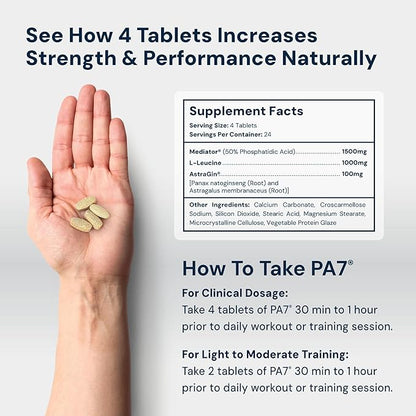HPN PA(7) Phosphatidic Acid Muscle Builder Top Natural Muscle Builder - Boost mTOR | Build Mass and