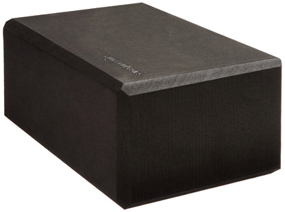 Amazon Basics Non-Slip Yoga Blocks, Set of 2, Deepen Poses, 4" x 9" x 6", Black