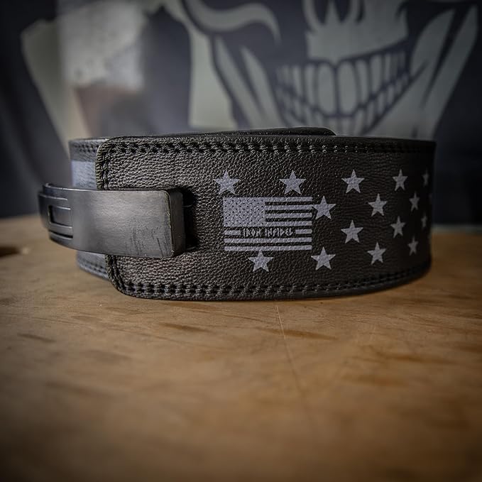 Weight Lifting Belt - Lever Gym Belt for Weightlifting, 10mm Leather Weight Belt for Men - 4 Inches