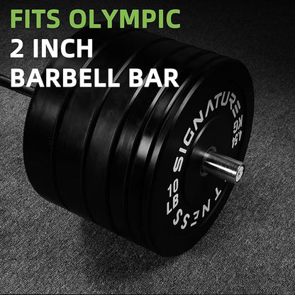 Olympic Bumper Plates Set, 2" Weight Plates for Strength Training & Weightlifting, Paris or Set or
