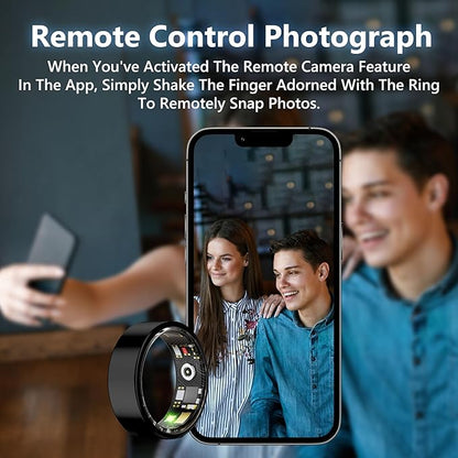 Smart Health Ring for Women Men Fitness Tracker with Heart Rate, Blood Oxygen, Blood Pressure