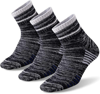 FEIDEER Men's Hiking Walking Socks, Multi-Pack Wicking Cushioned Outdoor Recreation Hiking Socks