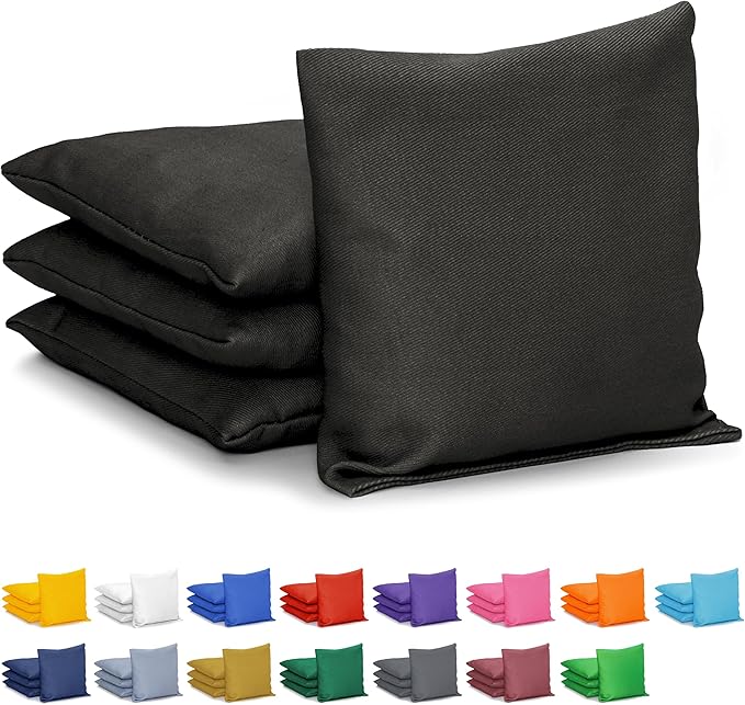 GoSports Classic Cornhole Bean Bags Set of 4-16 Colors Available - Regulation All Weather, Mix and