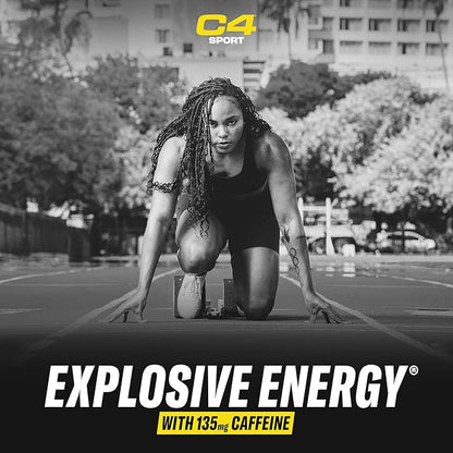 Cellucor C4 Sport Pre Workout Powder Blue Raspberry - Pre Workout Energy with Creatine + 135mg