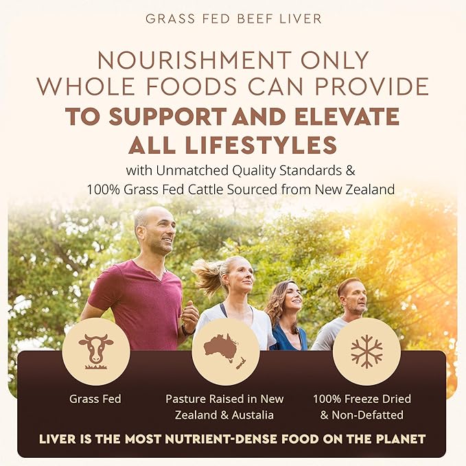 Ancestral Supplements Grass Fed Beef Liver 180 Capsules, Supports Energy Production