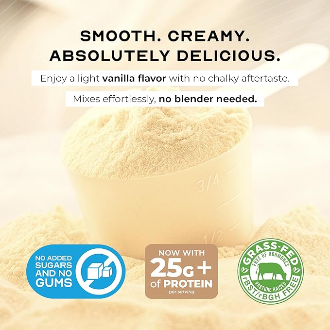 Muscle Feast Grass-Fed Whey Protein Isolate, All Natural Hormone Free Pasture Raised, Whey Isolate
