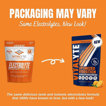 Vitalyte Electrolyte Powder Drink Mix, Isotonic Electrolyte Hydration Mix, Gluten Free Post Workout