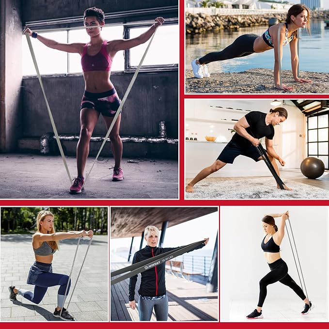 Resistance Bands, Pull Up Bands, Workout Bands for Exercise, Thick Heavy Resistance Band Set with