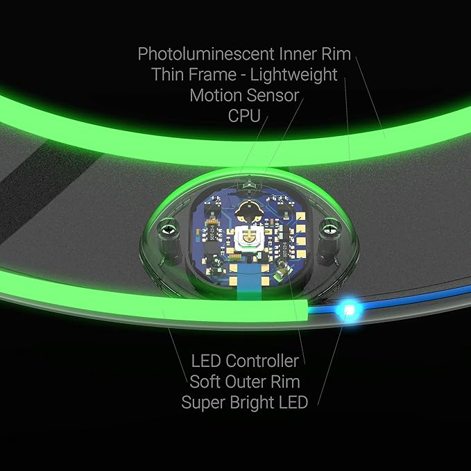 TOSY Flying Ring - 16 Million Color RGB LEDs, Super Bright, Lost Mode, Auto Light Up, Camping