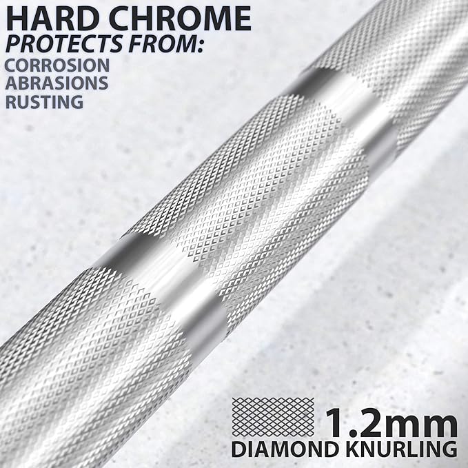 Synergee Regional Olympic 20kg Men’s and 15kg Women’s Hard Chrome & Black Phosphate Barbells. Rated