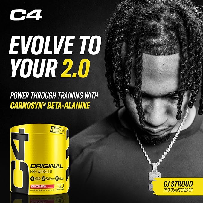 Cellucor C4 Original Pre Workout Powder Fruit Punch | Vitamin C for Immune Support | Sugar Free