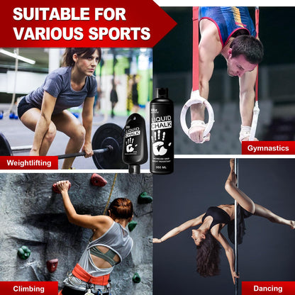 OUTTDOZ Liquid Chalk 2 oz 1 Pack for Weightlifting, Climbing & Gymnastics