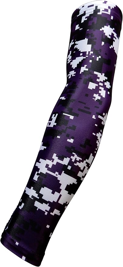 Youth & Adult Sizes Moisture Wicking Compression Arm Sleeve (1 Sleeve) (Over 100 Colors Available