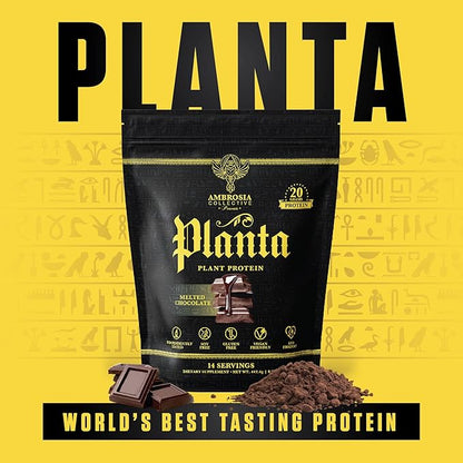 Ambrosia Planta - Premium Plant-Based Protein | Vegan & Keto Friendly | Gourmet Flavors with No