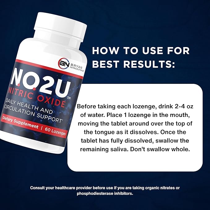 Bryan NITRICEUTICALS - Natural Nitric Oxide Supplements for Men & Women - Promotes Blood