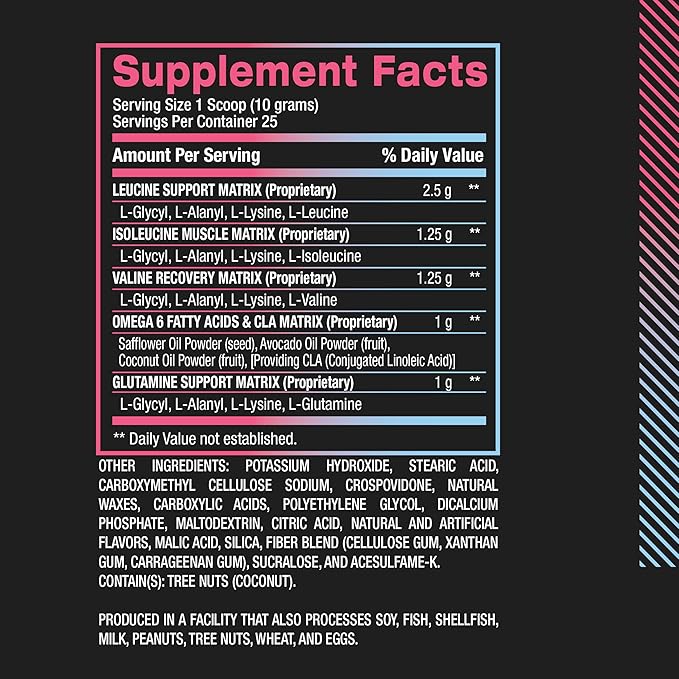 BPI Sports Best Aminos - BCAA Powder Post Workout & Glutamine Recovery Drink with Branched Chain