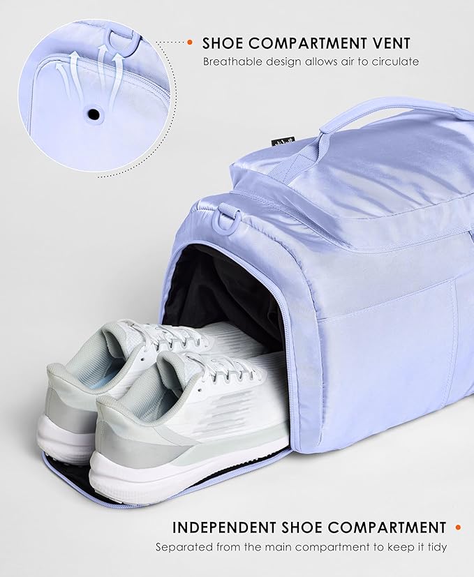 Gym Bag for Women Workout Gym Backpack with Shoe Compartment Sports Duffel Bag Multiple Pockets 30L