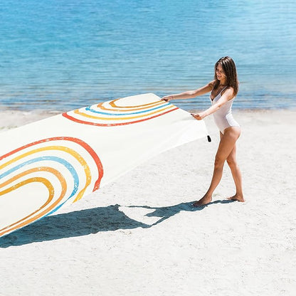 110''×118'' Beach Blanket, Waterproof Sandproof Beach Mat Lightweight Outdoor Picnic Blanket for