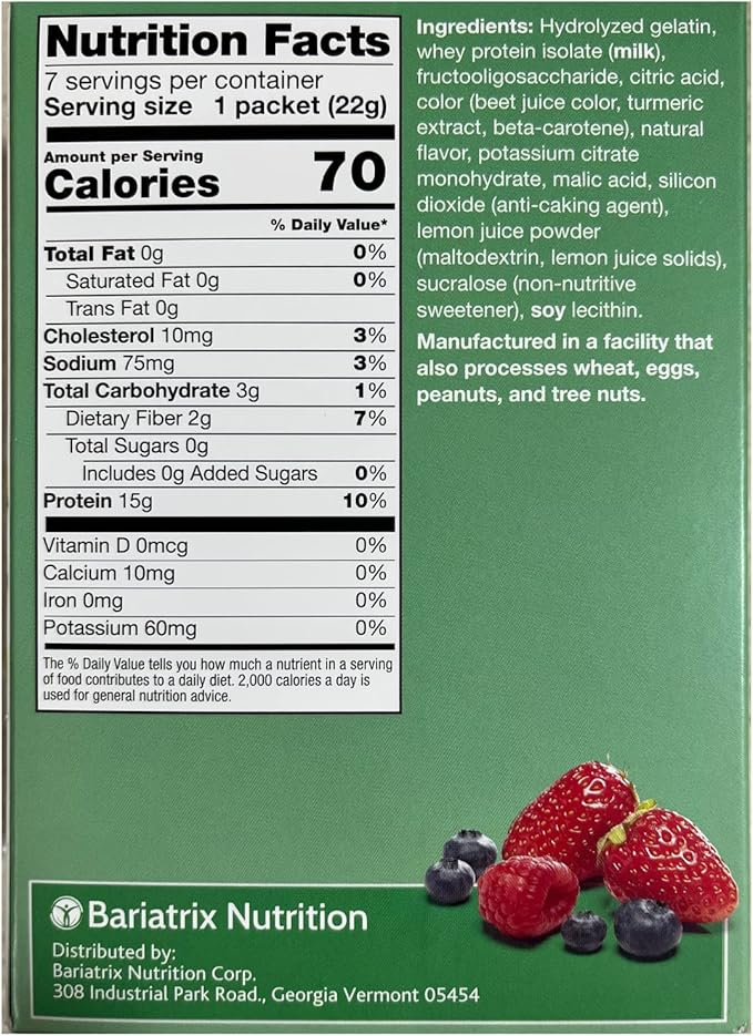 High Protein Fruit Flavored Powder Drink Mix, 15g Protein, Low Calorie, Sugar Free, Ideal Protein